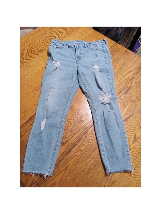 Old Navy Denim - OLD NAVY Jeans Womens 12P ROCKSTAR HIGH RISE Pants Used Summer Denim